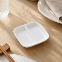 Bone China Sauce Dish, Ceramic Dipping Bowls for Soy Sauce, Ketchup, Appetizers, Side Dishes