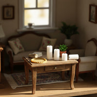 Miniature Candle Tray Set DIY Craft Project Miniature Candle Set for Dioramas