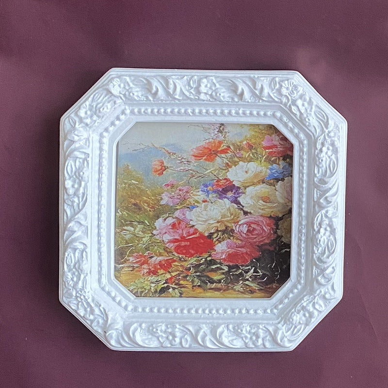 法式雕花照片装饰相框客厅画框白色树脂画框
