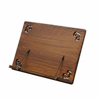 Adjustable Wooden Bookstand Foldable Design Reading Stand Handsunrestricted Use