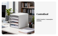 Desktop Drawer Cabinet Space-Saving Desk Organizer No Assembly Required