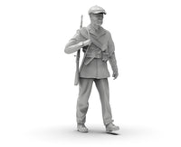 1/72二战俄军士兵1/64白模1/35小摆件微缩素体微型兵人3D打印模型