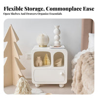 C-Shaped Side Table Movable C-Shaped End Table Minimalist design for Small Spaces