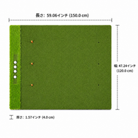 Golf Practice Mat, Hitting Mat, 30mm Artificial Turf, EVA Base, For Indoor Home Practice