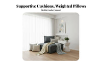 interchangeable Design Single Sofa Block Space-Saving Armless Chair Minimalist aesthetic Sectional Piece Easy Assembly for Apartment Dwellers, Young Adults, Homeowners, Small Spaces, Living Room, Lounge Area, Bedroom