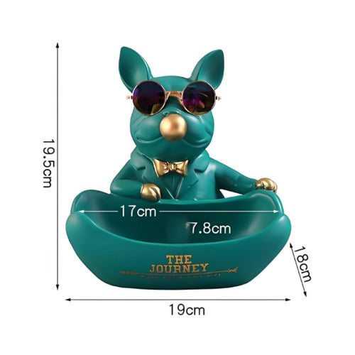 French Bulldog Key Holder Handmade Dog Key Holder Mess Organizer for Desk