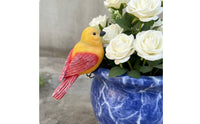 Resin Bird Statue Lifelike Design Attachable Bird Ornament Long-Lasting