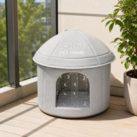 Pet Cooling House for Cats and Small Dogs, Summer Ice Nest with Cooling Gel Packs