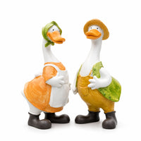 2 Pieces Cartoon Duck Figurine Cute Ornament Funny for Collectors