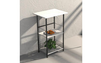 3 Tier Kitchen Trolley Space Saving Kitchen Rolling Shelf Sturdy Frame