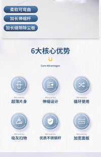 床底清扫神器家用打扫灰尘卫生工具可伸缩加长除尘掸缝隙清洁禅子 柔软可弯曲【1.5米-可伸缩】配1块布