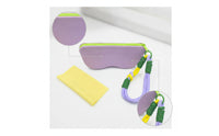 Zippered Silicone Eyeglass Pouch with Zipper Compact Eyeglass Storage Pouch with Cleaning Cloth Lightweight Glasses Case with Wrist Strap Flexible for Travelers