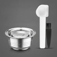 Stainless Steel Coffee Capsule Customizable Stainless Steel Cups Portable Refillable Pod for Kitchen