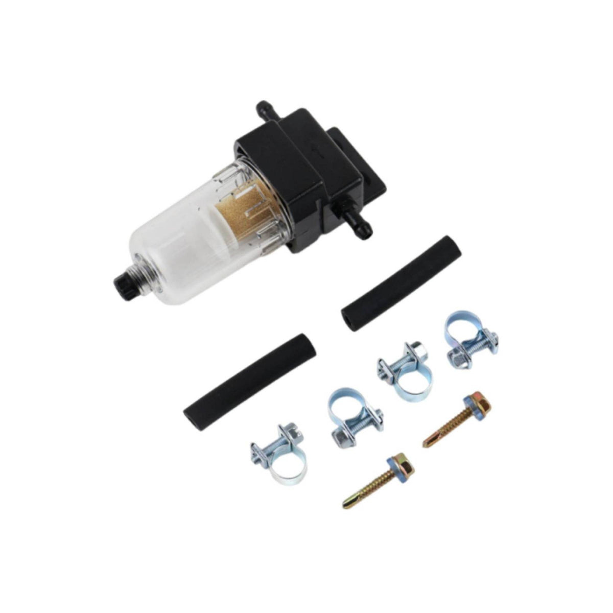Heater Fuel Filter with Hoses Clear Bowl Fuel Water Separator with Hoses and Clamps