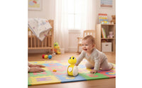 Crawling Encouragement Toy Early Educational Musical Tumbler Impact Resistant Animal Wobbly Toy for Young Children, Kindergarten
