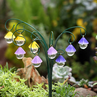 9 Pieces Lantern Flower Planter Pick Creative Design Fan Shaped Hanging Ornament