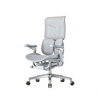 Lumbar Support Ergonomic Mesh Chair Breathable Backrest Ergonomic Mesh-Back Roller Chair Adjustable Height Office Furniture Smooth-Rolling Wheels for Students, Gamers, Study Room, Commercial Use, Gaming Setup