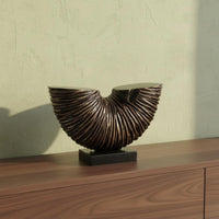 Modern Chinese Design Ornament Minimalist Design Half Circle Decor Textured