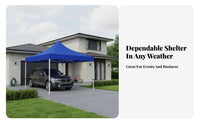 Waterproof Folding Instant Setup Gazebo Easy Setup Canopy Tent Heavy Duty Frame Portable Shelter Sun Protection for Street Vendors, Event Organizers, Temporary Carport, Markets, Sporting Events, Backyard