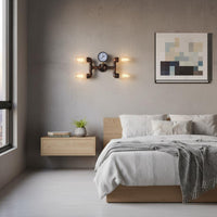 tube Wall Light Rustic Finish Retro tube Lamp Easy Installation Industrial Wall Sconce for Bedside, Hallway, Bar