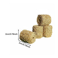 Miniature Hay Bale Realistic Texture Simulation Straw Bale Micro-Landscape
