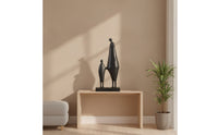 Abstract Metal Sculpture Modern Decorative Statue Artistic for Office, Bookshelf