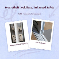 Window Lock, Stainless Steel Security Lock, Adjustable Casement Window Lock, Easy to Install