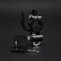 Compact Motorcycle Helmet Lock Metal Cycle Helmet Lock Hard Construction Vehicle Accessory Black