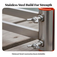 Fishing Stand Umbrella Stand Wind Resistant Stainless Steel Umbrella Bracket Heavy Duty for Anglers, Outdoor, Riverside, Lakeside