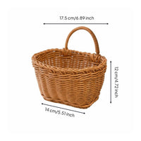 Wall Mount Produce Basket Washable Kitchen Organizer Mold-Resistant for Bathroom