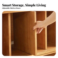 C-Shaped Rolling Cabinet Multi-Functional Side Table With Storage for Homeowners