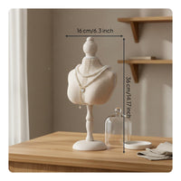 12 Pieces Lace Necklace Bust Decorative Necklace Mannequin Stand Lightweight