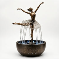 Ballerina Water Fountain Elegant for Meditation Space, Dancers