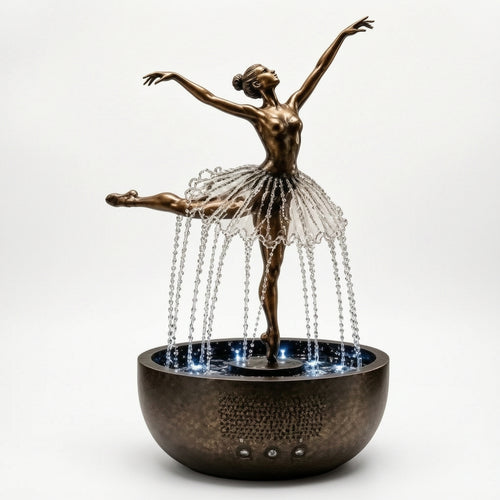 Ballerina Water Fountain Elegant for Meditation Space, Dancers