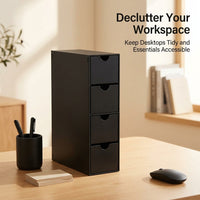 Sunglasses Organiser with 4 Drawers, Stackable Transparent Acrylic Glasses Storage, Dustproof Desktop for Bedroom