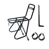 Touring Bike Front Carrier Steel Construction for Long-Distance Riding, Cyclists