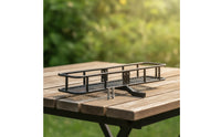 Rear Chassis Rack with Basket Easy Installation Spare Tire Storage Rack Black Spare Tire Carrier Basket for Model Builders