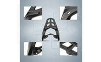 High Strength Rear Rack Bracket Corrosion-Resistant Rear Luggage Rack Weatherproof Motorcycle Cargo Carrier Sleek for Touring