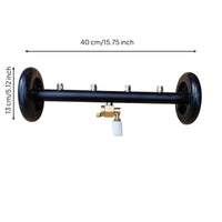 Chassis Cleaner with Extension Rods Effortless-Connect Undercarriage Washer with Casters Under Car Cleaner for Homeowners