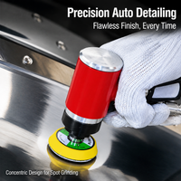 Air-powered Air Angle Polisher, 2 Inch Pad Diameter Air Grinding Tool, Angled Head Surface Prep Tool for Automotive & Furniture