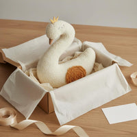 Cuddly Material Goose Prop Cute Design Stuffed Goose Lightweight