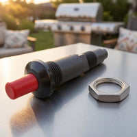 Hex Mount Push Button Ignition-Generating Igniter Extended Shaft Threaded Igniter Head Mechanical Outdoor Cooking Part Compact