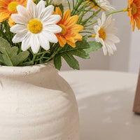 12pcs Artificial Daisy Flowers, 50cm Silk Wildflowers, Long Stem Faux Floral Bouquet for Easter Spring Home, Wedding & Cemetery Decor