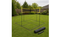 Four-Sided Volleyball Net PE Material Cross Volleyball Net Set Movable for Park