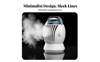 Mini Water Cooling Fan Cools & Humidifies Mini Air Chiller Fan Compact Design USB Electric Air Chiller for Students, Office Workers, Dorm Room
