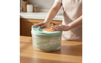 High-Speed Centrifugal Drying Manual Salad Drier Quick Dry Manual Vegetable Dehydrator Easy to Use