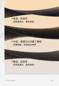 新款3MM连体保暖潜水服男长袖加厚连帽潜水衣女浮潜冲浪游泳湿衣