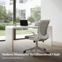 Rolling Chair with Flip-up Arms Foldable Armrests Computer Seat Easy Assembly