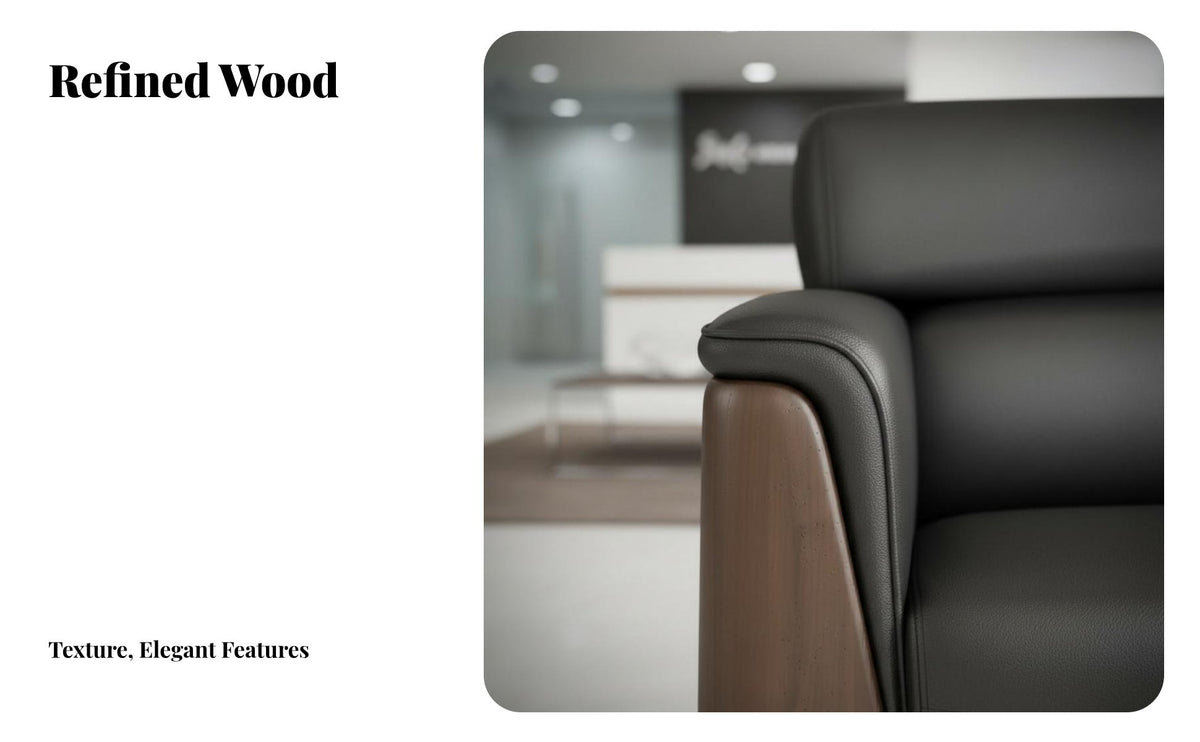 Modern Design Sofa and Coffee Table Set Long-Lasting Construction Office Furniture High Comfort Reception Seating Easy to Clean for Business Owners, Interior Designers, Clients