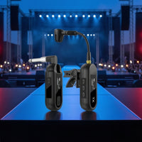 Wireless Instrument Audio Pickup System UHF Band Snap-on Wireless Audio Pickup System Rechargeable for Musicians